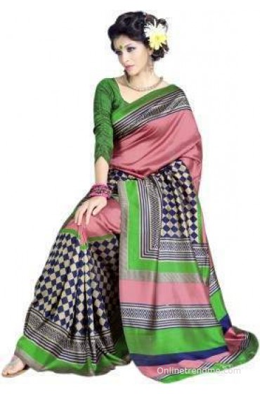 Sunaina Printed Art Silk Sari Sunaina Printed Art Silk Sari